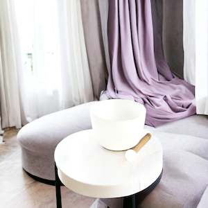 Third Eye chakra 8" pitch perfect quartz crystal singing bowl (NOTE A) |