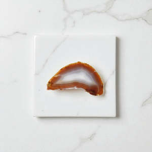 Agate Druzy slice crystal