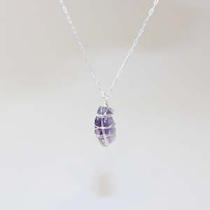 Gifts For Her: Bespoke Handmade - Amethyst Silver Necklace