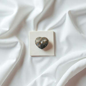 Small Blue Opal Heart