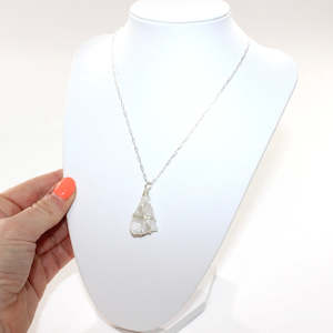 Bespoke Hand Made - Clear Quartz Stirling Silver Necklace