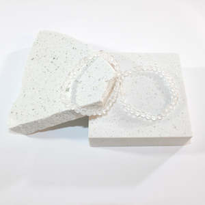 Bead Bracelets: Clear quartz crystal bracelet