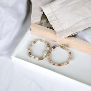 NZ-made rutilated quartz crystal bracelet