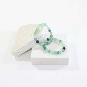 NZ-made fluorite crystal bracelet