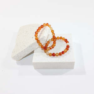NZ-made carnelian crystal bracelet