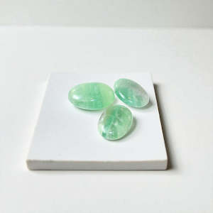 Fluorite crystal palm stone