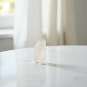 Crystals: Clear quartz Crystal tower