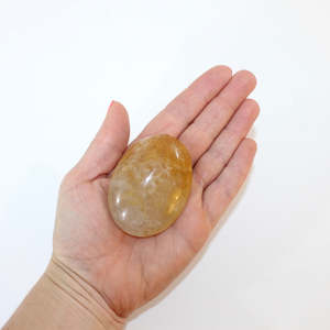 Golden Healer crystal palm stone