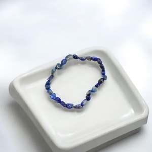 Bead Bracelets: NZ-made lapis lazuli crystal bracelet
