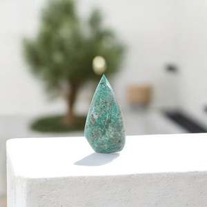 Large Crystals: Amazonite polished crystal flame 1.84kg