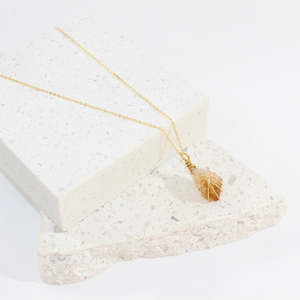 NZ Handmade - Citrine Gold Necklace