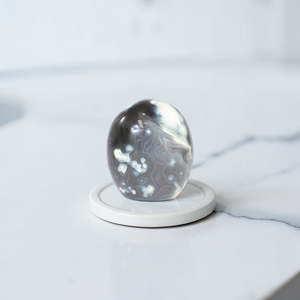 Orca Agate Polished Crystal Freeform