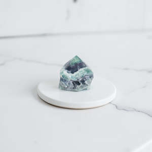 Rainbow Fluorite crystal point