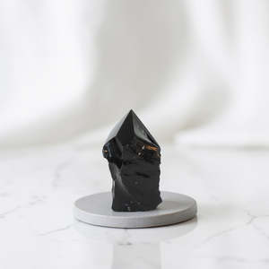 Black Obsidian Polished Point Crystal