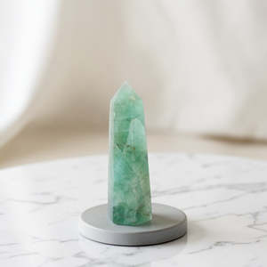 Green Fluorite crystal tower - Medium