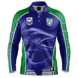 NRL 'Barracuda' Fishing Shirt: NRL Warriors 'Barracuda' Fishing Shirt - Youth