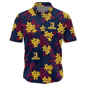 NZR Hawaiian Shirts: NZ Highlanders 'Reef' Party Shirt