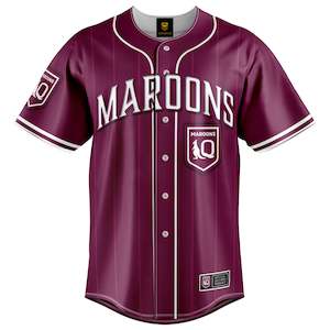 Qld Maroons: QLD Maroons 'Slugger' Baseball Shirt