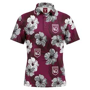 Qld Maroons: QLD Maroons 'Aloha' Golf Polo