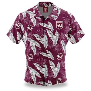 Qld Maroons: QLD Maroons 'Paradise' Hawaiian Shirt