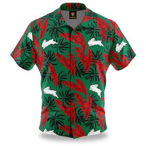 Nrl Rabbitohs: NRL Rabbitohs 'Paradise' Hawaiian Shirt