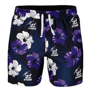 Nrl Storm: NRL Storm 'Aloha' Volley Swim Shorts