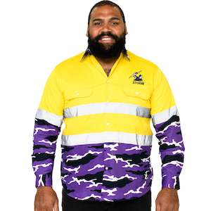 Nrl Storm: NRL Storm 'Camo' Hi-Vis Work Shirt
