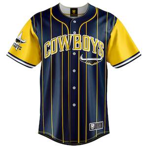 NRL Cowboys 'Slugger' Baseball Shirt