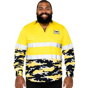 Nrl Cowboys: NRL Cowboys 'Camo' Hi-Vis Work Shirt