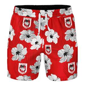Nrl Dragons: NRL Dragons 'Aloha' Volley Swim Shorts