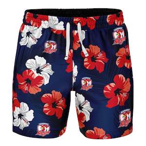 Nrl Roosters: NRL Roosters 'Aloha' Volley Swim Shorts