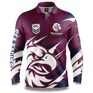 Nrl Sea Eagles: NRL Sea Eagles 'Ignition' Fishing Shirt - Adult