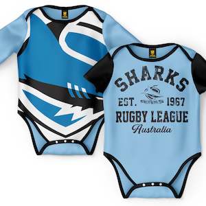 Nrl Cronulla Sharks: NRL Sharks Infant 2pc Gift Set
