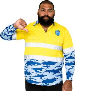 Nsw Blues: NSW Blues 'Camo' Hi-Vis Work Shirt