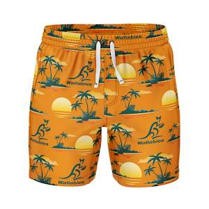 Wallabies 'Paradise' Volley Swim Shorts