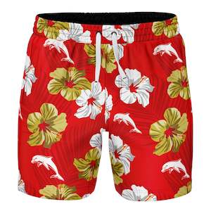 NRL Dolphins 'Aloha' Volley Swim Shorts