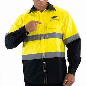 All Blacks: All Blacks "Fitzy" HI-Vis Workshirt