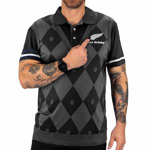 All Blacks: All Blacks 'Argyle' Spring Polo