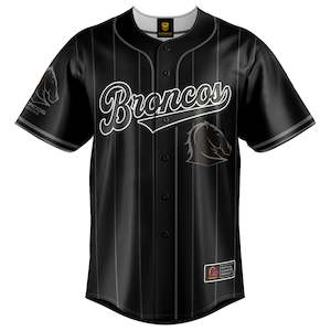 Nrl Broncos: NRL Broncos Blackout Baseball Shirt - Youth