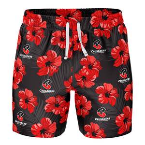 Super Rugby: NZ Crusaders 'Aloha' Volley Shorts
