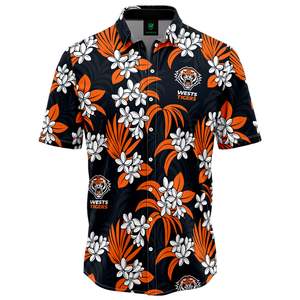 Nrl: NRL Wests Tigers 'Reef' Hawaiian Shirt