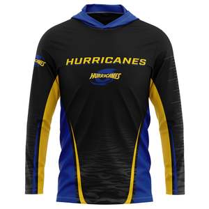 Super Rugby: NZ Hurricanes 'Kaweka' Hooded Fishing Shirt - Youth