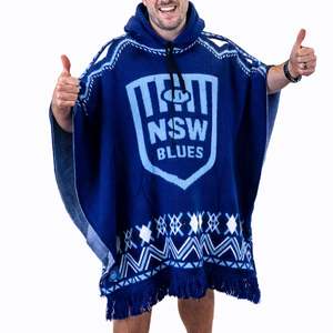 NSW Blues 'Dakota' Knitted Poncho