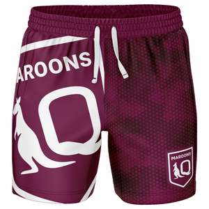 Nrl: QLD Maroons 'Big Shot' Volley Shorts