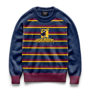 NZ Highlanders Kids 'Crossbar' Knitted Jumper