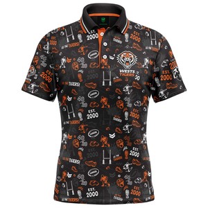 Nrl: NRL West Tigers 'Scrambler' Golf Polo