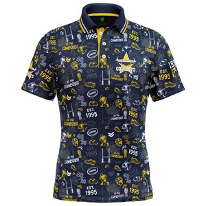 Nrl Cowboys: NRL Cowboys 'Scrambler' Golf Polo