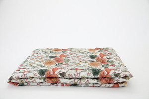 SECRET GARDEN French Flax Linen Fitted Sheet Aspen & Fern