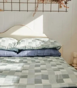 Products: Shades of Green Linen Fitted Sheet NZ & AU