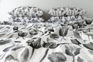 Products: Midnight Garden Linen Flat Sheet